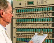 Technical director Malcolm Southern conducting cycle testing.